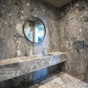 Grigio Superiore Cross Cut Polished Marble Slab, 2 cm