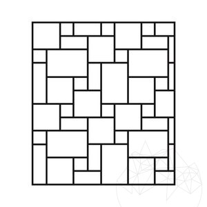 Latte PREMIUM Brushed & Chiseled Edge Travertine French Pattern Set, 3 cm