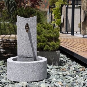 Leopard White Granite - Freestanding Water Fountain (47 x 40 x 70 cm)