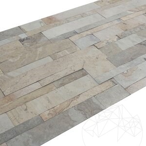 Flexible Slate SKIN Panel Express - Tan, 60x15 cm | Ideal for Exterior/Interior Cladding