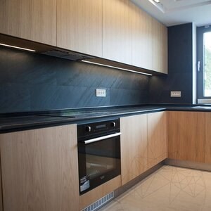 Flexible Slate SKIN Ultra-Flex 2mm - Black Line, 122x61 cm | Stone for Walls, Furniture, Facades and Wet Areas
