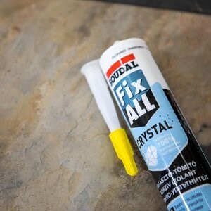 Soudal FIX ALL CRYSTAL - SKIN Flexible Slate Adhesive 290 ml (Transparent)