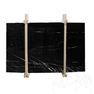 Alexander Black Polished Marble Slab, 2 cm