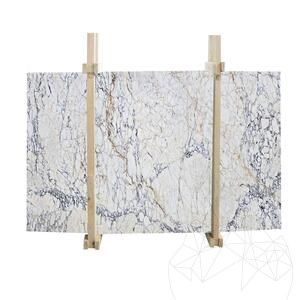 Arabescato Marble Polished Slab 2cm - Translucid