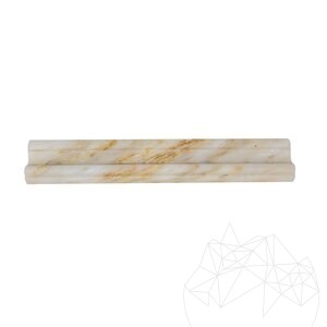 Arabescato Oro Marble M17 Moulding, 4.8 x 30.5 cm