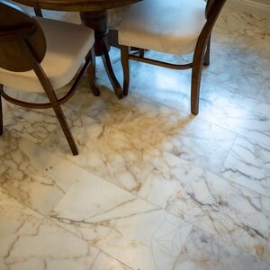 Arabescato Oro Polished Marble, 61 x 30.5 x 1 cm (Translucent)