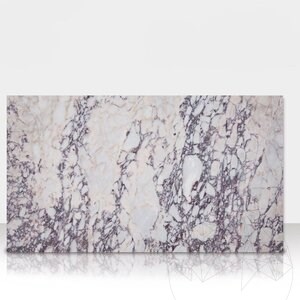 Arabescato Violet Polished Marble 60 x 30 x 2 cm (Translucent)