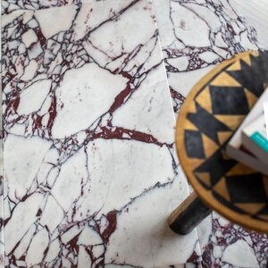 Arabescato Violet Polished Marble, 61 x 30.5 x 1 cm (Translucent)
