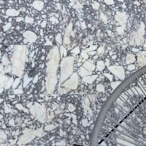 Arabescato Violet Brushed Marble 60 x 30 x 2 cm 