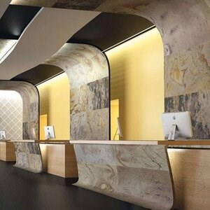 Flexible Slate SKIN Ultra-Flex 2mm - Indian Autumn, 122 x 61cm | Stone for Walls, Furniture, Facades and Wet Areas