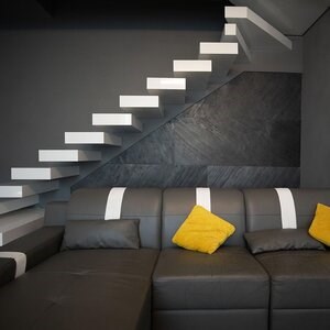 Flexible Slate SKIN Ultra-Flex 2mm - Black Line, 122x61 cm | Stone for Walls, Furniture, Facades and Wet Areas