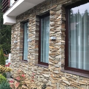 Slate Homa 3D Strips | Decorative Stone for Vertical Cladding, Exterior-Interior (10-12/pallet)