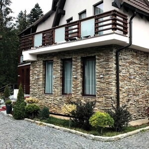Slate Homa 3D Strips | Decorative Stone for Vertical Cladding, Exterior-Interior (10-12/pallet)