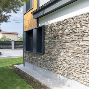 Slate Kavala 3D Strips | Decorative Stone for Vertical Cladding, Exterior-Interior (10-12/pallet)