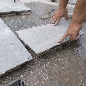 Kavala Hand Cut Roman Pattern Riven Slate 2.5-4.5 cm