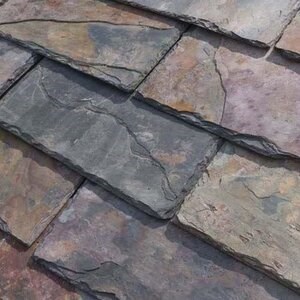 Multicolored Riven & Chiseled Edge Slate 15 x 30 cm - (Roof & Claddings)