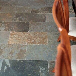 Noisette Multicolor Riven Slate, 60 x 30 x 1 cm