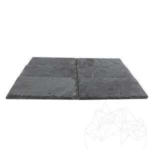Nero Riven & Chiseled Edge Slate 15 x 30 cm - (Roof & Claddings)