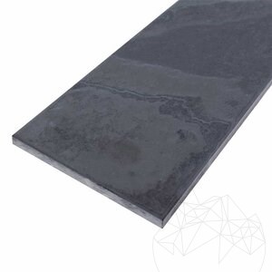 Nero Brushed Slate, 60 x 10 x 1 cm