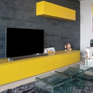 Nero Brushed Slate, 60 x 10 x 1 cm