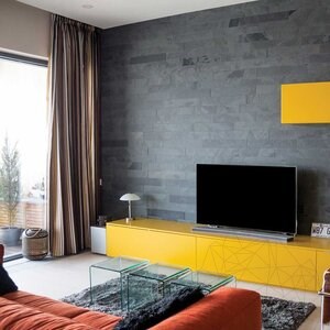Nero Brushed Slate, 60 x 10 x 1 cm