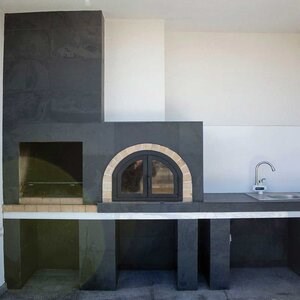 Nero Brushed Slate, 60 x 30 x 1 cm