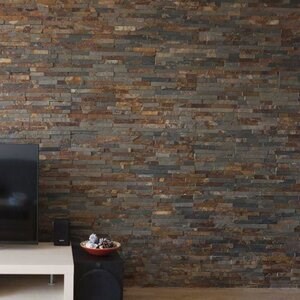 Multi Slate Wall Cladding Panel, 15 x 60 cm