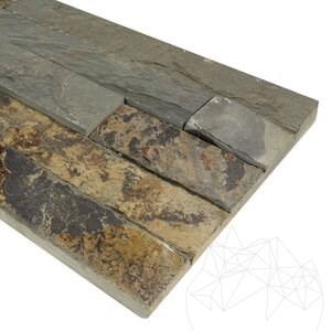 Brown Slate Wall Cladding Panel 15 x 60 cm