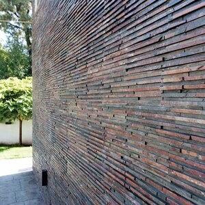 Multi Slate Stripes Wall Cladding Panel, 15 x 60 cm