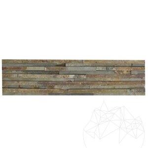Multi Slate Stripes Wall Cladding Panel, 15 x 60 cm