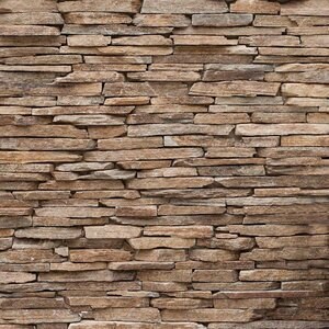 Slate Rusty Brown 3D Strips | Decorative Stone for Vertical Cladding, Exterior-Interior (10-12/pallet)