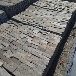 Slate Sahara Natur, 5 cm x LL x 1.3cm | Decorative Stone - Vertical Tiles, Outdoor-Indoor (25sqm/pallet)