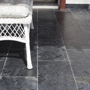 Natural Silver Slate, Brushed (Anti-Slip), 60 x 30 | Ideal for Outdoor/Indoor, Vertical/Orizontal