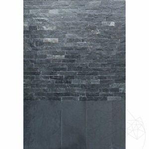 Slate Green Alpi Alpi Natur, 5cm x LL x 1.3cm | Decorative Stone - Vertical Tiles, Outdoor-Indoor (25sqm/pallet)