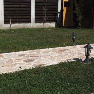 Rhodos Lespezi Polygonal Slate Rhodos Lespezi - Natural Stone for Pavers, Garden Steps, Paths (1 sqm = 3-5 pieces)
