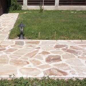 Rhodos Lespezi Polygonal Slate Rhodos Lespezi - Natural Stone for Pavers, Garden Steps, Paths (1 sqm = 3-5 pieces)