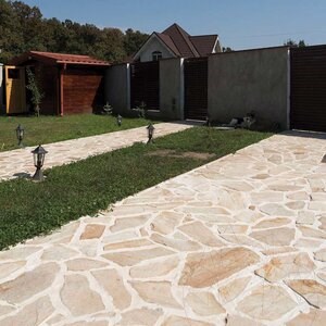Rhodos Lespezi Polygonal Slate Rhodos Lespezi - Natural Stone for Pavers, Garden Steps, Paths (1 sqm = 3-5 pieces)