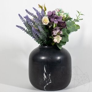 Nero Marble Decorative Vase Autograph-Bari, 20 x 19 cm