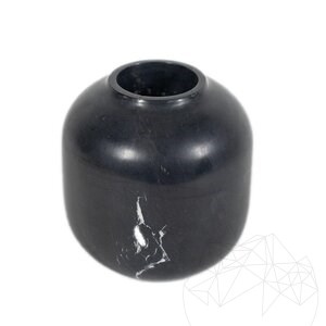 Nero Marble Decorative Vase Autograph-Bari, 20 x 19 cm