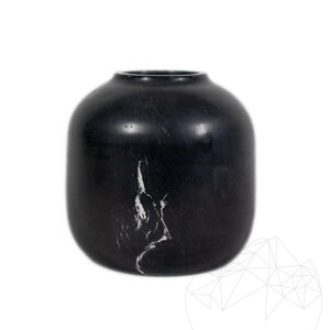 Nero Marble Decorative Vase Autograph-Bari, 20 x 19 cm
