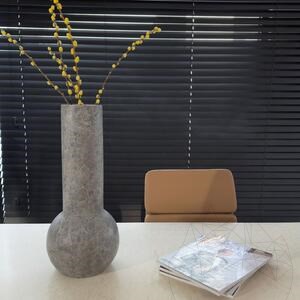 Autograph-Milano Decorative Tundra Marble Vase 50 x 20 x 10 cm