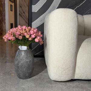 Autograph-Pisa Decorative Tundra Marble Vase, 30 x 20 x 20 cm