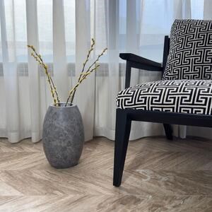 Autograph-Pisa Decorative Tundra Marble Vase, 30 x 20 x 20 cm
