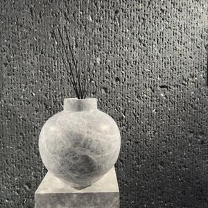 Autograph-Venetia Decorative Tundra Marble Vase, 30 x 30 x 30 cm