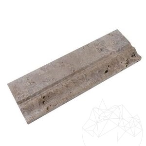 Noce Travertine M10 Moulding, 12.5 x 30.5 x 2 cm