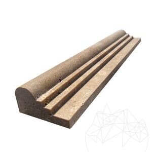 Noce Travertine M7 Moulding 2.5 x 6 x 30.5 cm