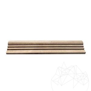 Noce Travertine M7 Moulding 2.5 x 6 x 30.5 cm