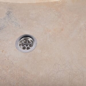 Bathroom Sink Arco Classic Travertine SSTS, 80 x 50 x 10 cm