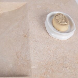 Bathroom Sink Arco Classic Travertine SSTS, 80 x 50 x 10 cm