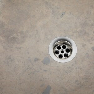 Bathroom Sink Arco Latte Travertine KS-025 SCAS2, 47 x 47 x 19 cm
